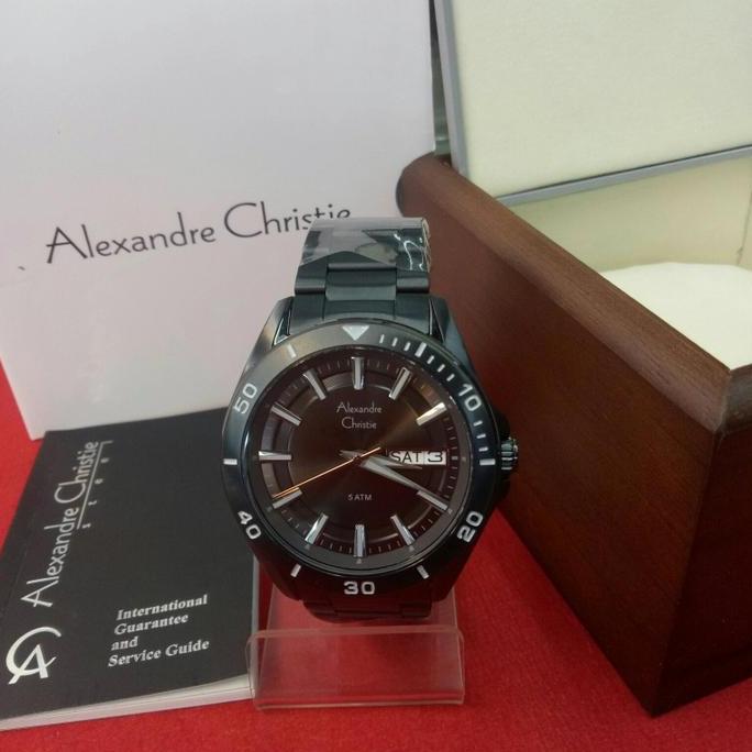 jam tangan pria alexandre christie ac 6512 MC all steel