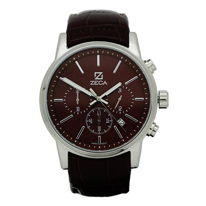 Zeca Watches Jam Tangan Pria Leather Orinal 225M Brown