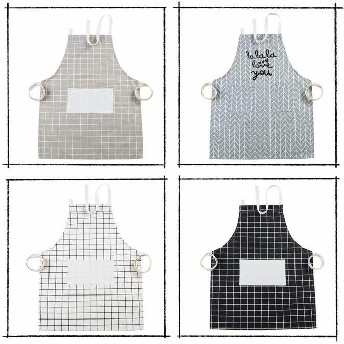 Celemek Masak Kitchen Cooking Apron Motif Classic