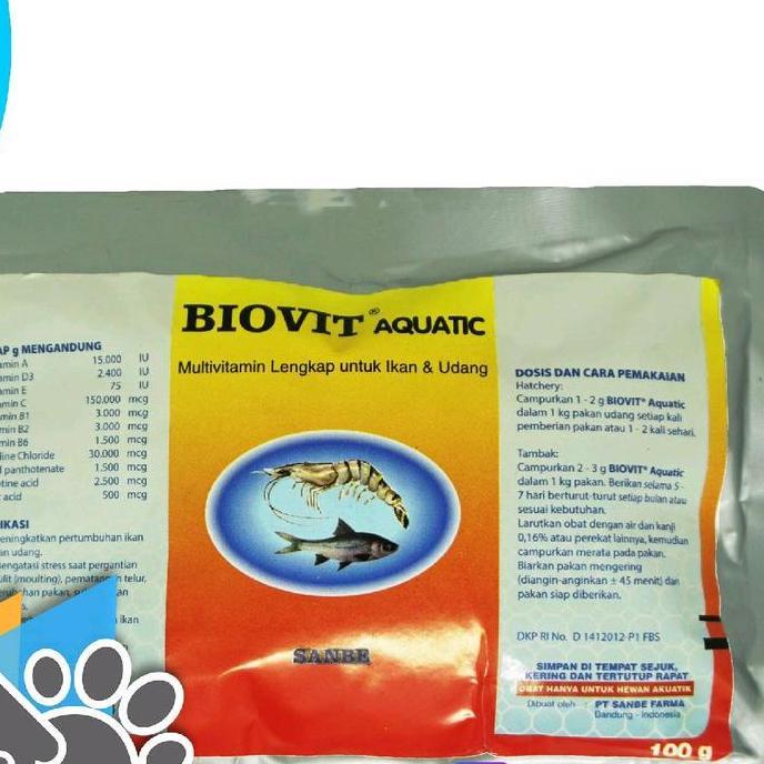 TERBARU Biovit Aquatic Multivitamin Lengkap Untuk Ikan Dosis Tinggi