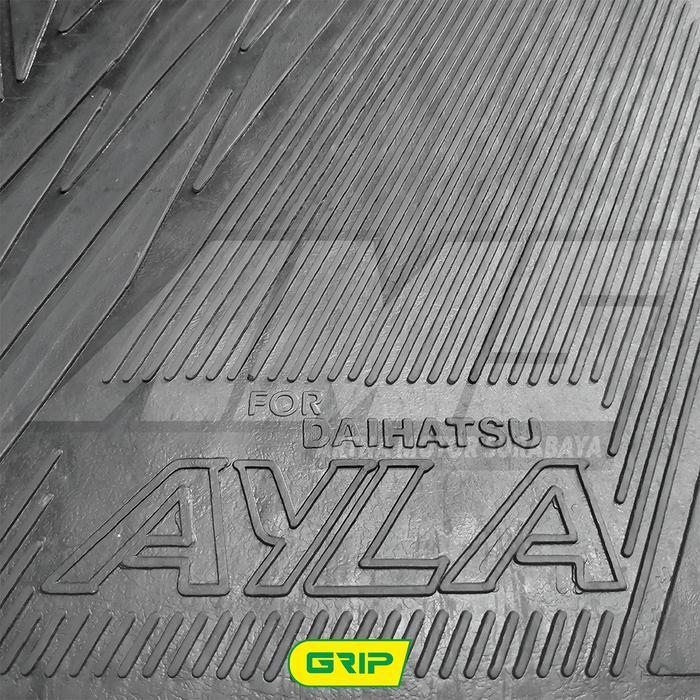 Karpet Karet Alas Lantai Kabin Mobil Ayla Fullset Hitam Original Dan Terpercaya