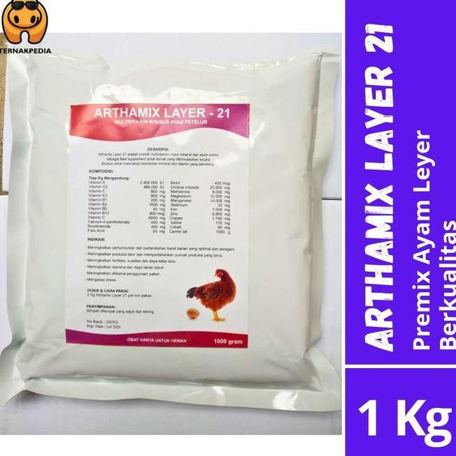 Arthamix Layer 1 Kg Arthamix 21 Premix Ayam Petelur Premix Ayam