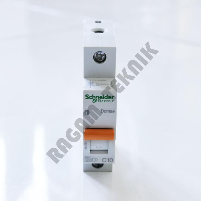 Mcb Schneider 10A/C10 Merlin Gerlin Domae Stut Listrik Orange Original Dan Terpercaya