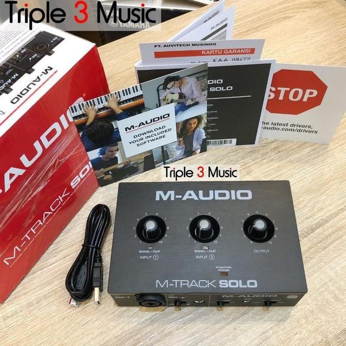 M-Audio MTRACK SOLO M-TRACK SOLO Soundcard recording ORIGINAL GARANSI BISA GOSEND