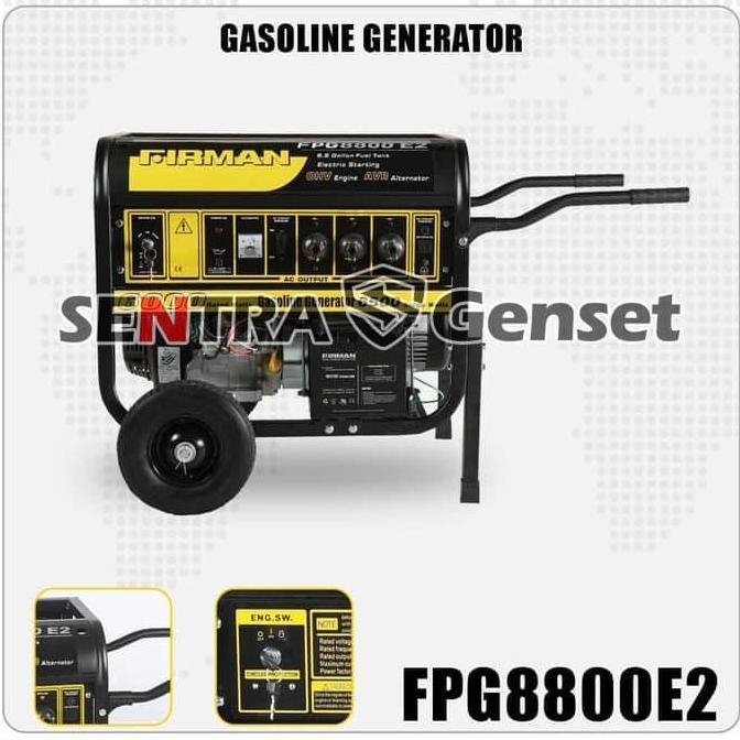 Bagus Genset 6000 6500 Watt Firman. Fpg8800E2