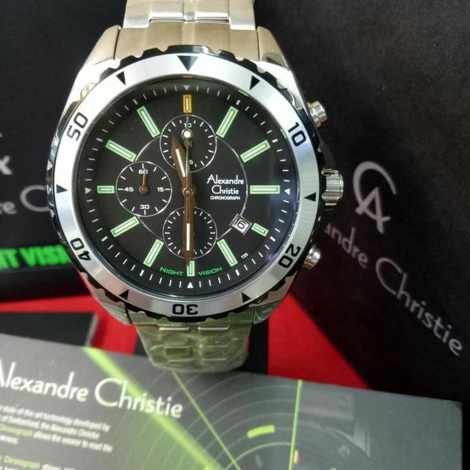 Jam Tangan Pria Alexandre Christie AC 9214 NMC Stainless silver
