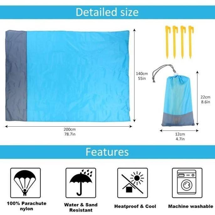 footprint flysheet 2 in 1 ZZ01 Matras Camping Waterproof 150 x 200 free pasak