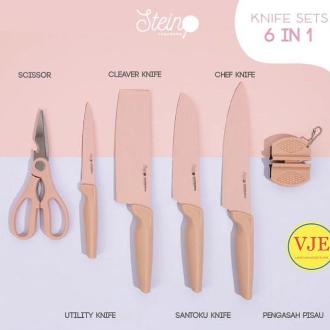 Stein Cookware Diamond Knifes Set Stein Pisau Set Memasak