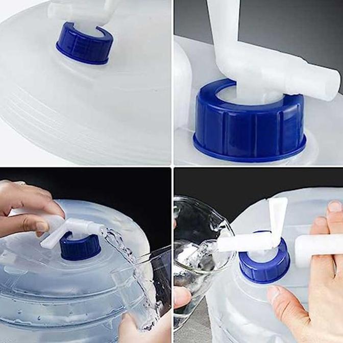 Kantong Air Jerigen Lipat Kran / Foldable Portable Water Container Camping / Jerigen Air Portabel Pr
