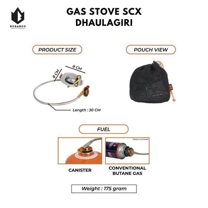 Dhaulagiri Gas Stove Scx - Kompor Selang Ultralight - Kompor Camping