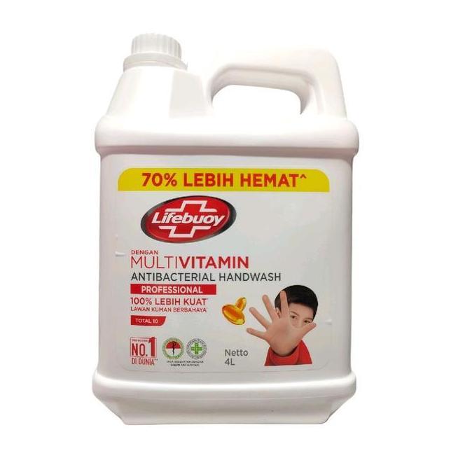 Lifebuoy Professional Hand Wash Sabun Cuci Tangan Jeren 4 Liter Anti Bakteri Multivitamin Membersihk