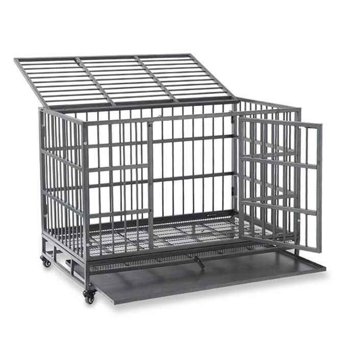 Kandang Anjing Lipat Besar Stenlis M - Model Terbaru / Kandang Anjing Kucing Jumbo / Kandang Stainle