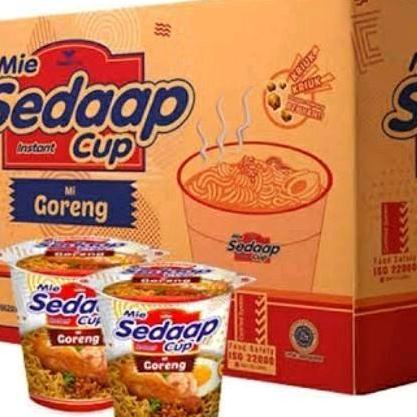 MIE SEDAP CUP KUAH & GORENG 1DUS 12PCS HALAL EXP JUNI 2026