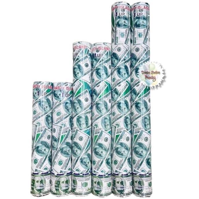 Party Popper Dollar / Confetti 50cm Dollar murah