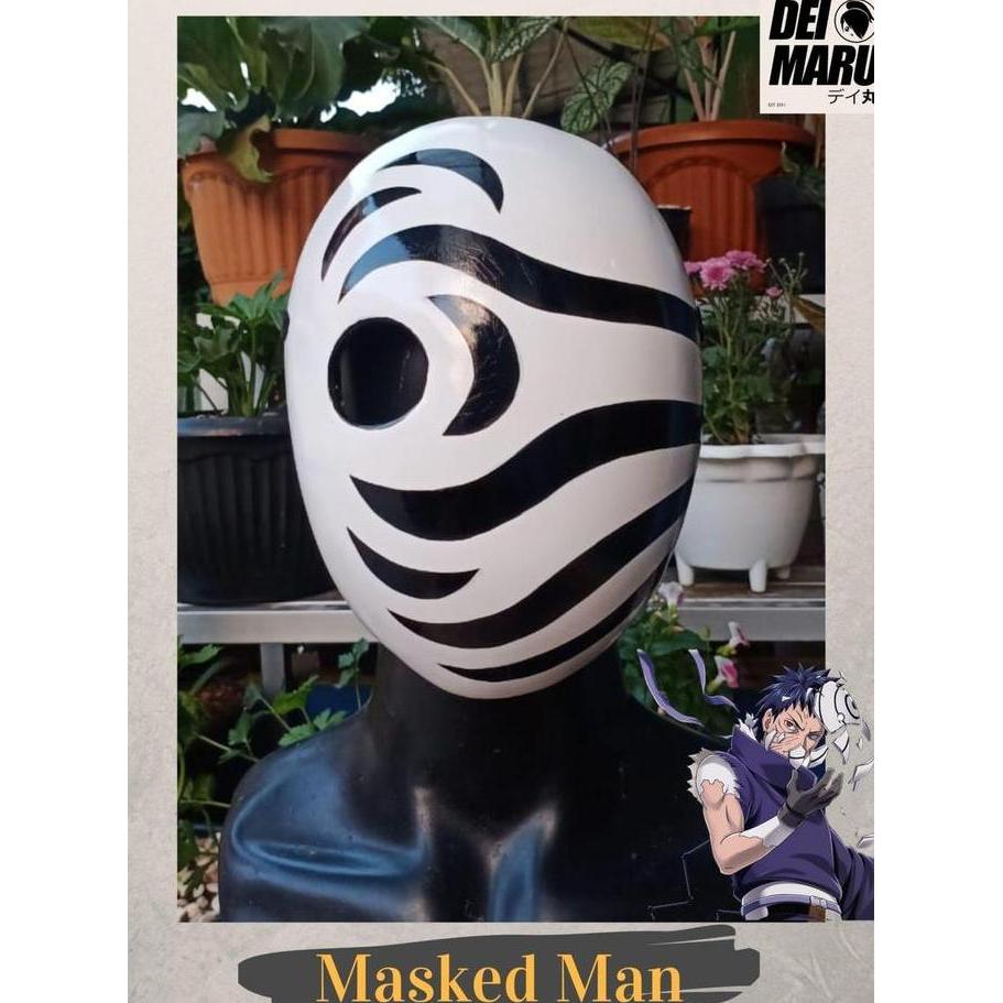 Topeng Tobi Topeng Uchiha Obito  Masked Man Minato Obito Uchiha - Masked Man White Topeng Cosplay To