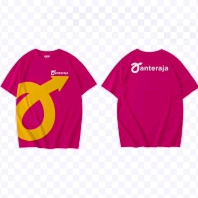Anteraja Kaos Unisex Pria Wanita Baju Atasan Anteraja fanta  dengan Logo Kuning Trendy dan Nyaman