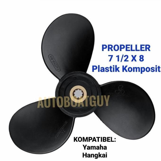 Kipas Baling Baling Propeller Mesin Tempel Yamaha 4 / 5 PK HP