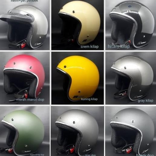 OK HELM RETRO BOGO SNI LIST CROM JM ORIGINAL //