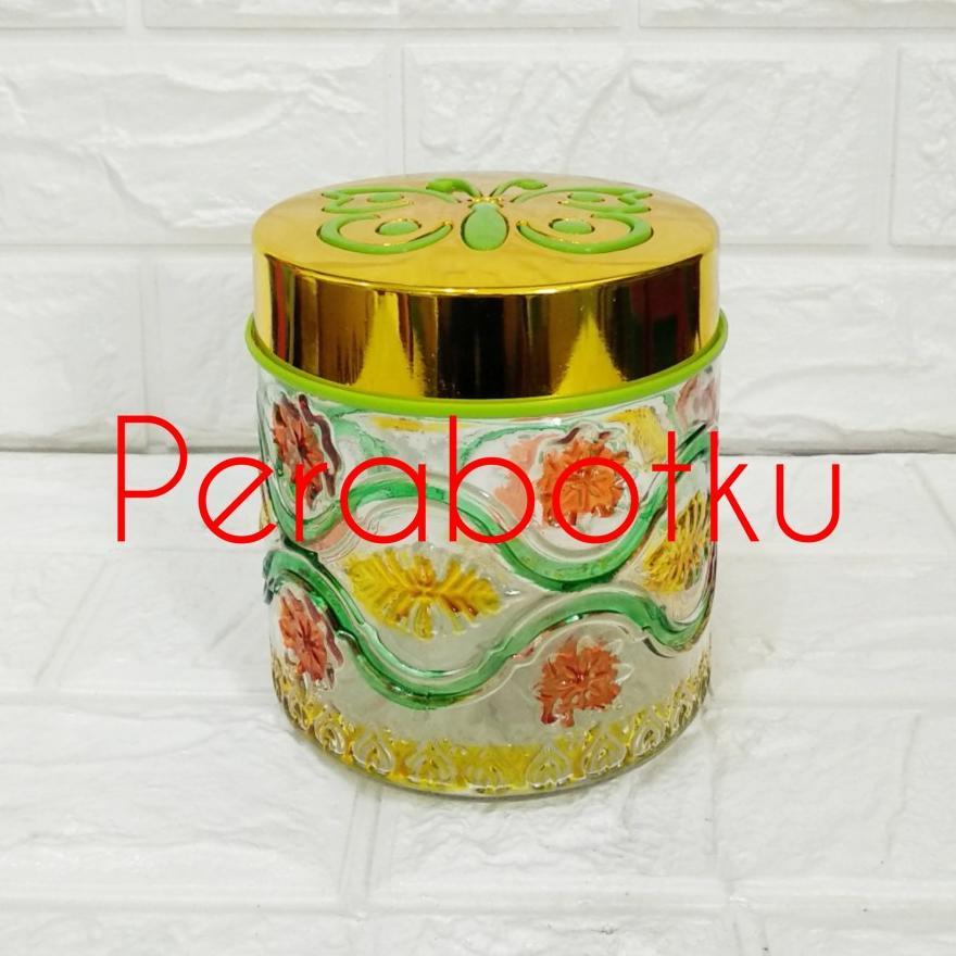 Toples Kaca Set 5 Pcs + Keranjang PSF - IVY / Toples Kue Kering Lebaran