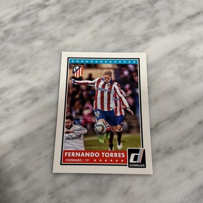 Kartu bola atletico madrid fernando torres panini donruss 2015