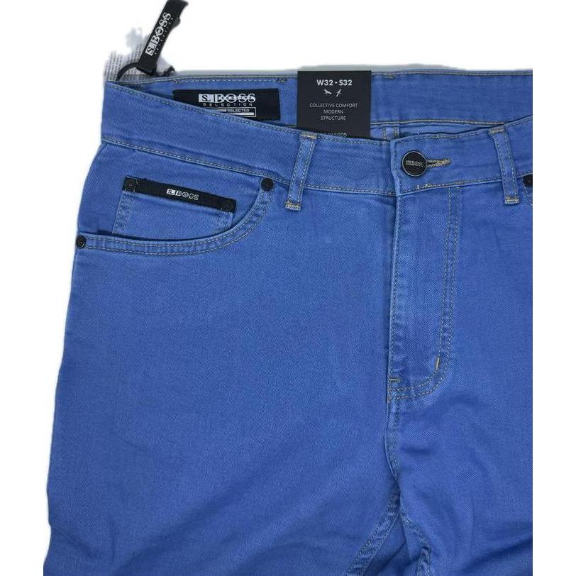 Celana Pria Jeans ORI SELECTION BOSS Standard Stretch Artic Blue #JeansBerkualitasTinggi #celanaboss