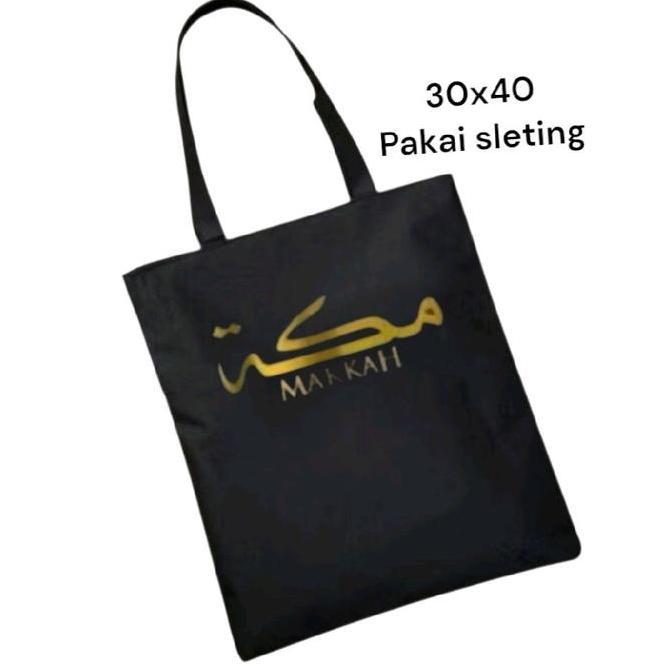 tas souvenir negara arab saudi mekkah makkah saudi arabia tas oleh oleh ada sleting bahan kanvas uku