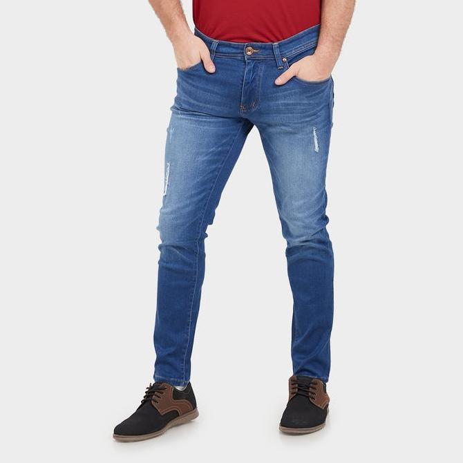 JB Boss Delta Skinny Destroy Robek Ripped Celana Panjang Pria Jeans Stretch Melar