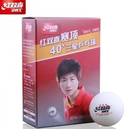 BOLA PINGPONG DHS 40+ 3 STAR ISI 6PCS ITTF WORLD TOUR T.T. BALL