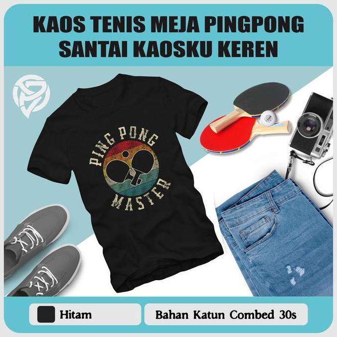 Kaos Tenis Meja Pingpong Master Bahan Katun