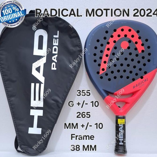 HEAD PADEL RACKET RADICAL MOTION 2024 / RAKET PADEL HEAD RADICAL MOTION 2024 - HEAD