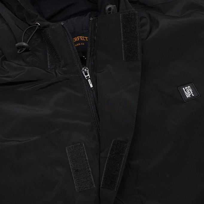 Escaperfect Jacket Simple ESC Black | Jaket Pria Distro Hitam | size M-XXL