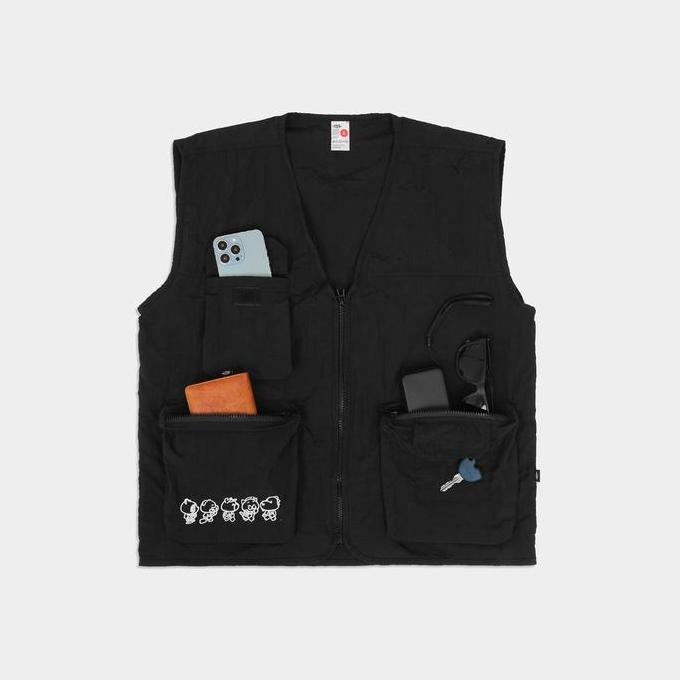 Bergaransi Crsl Tuto Vest I Vest Casual  I Rompi I Jacket I Atasan I  Unisex Outer Basic Pria Hitam 