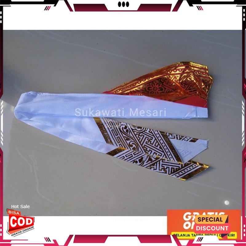 Udeng Ikat Lembaran Merah Putih HUT RI Kemerdekaan Karnaval Souvenir Bali Unik NEW COD