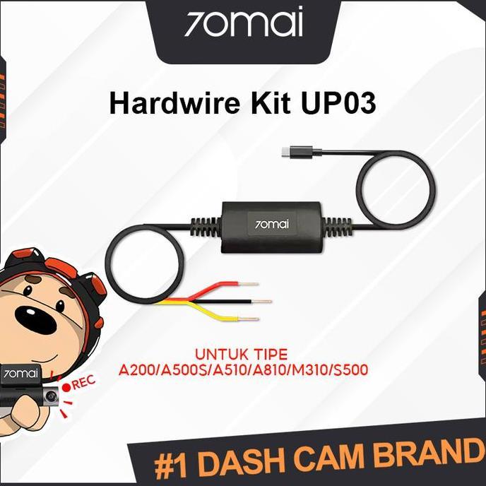 70mai Dashcam Hardwire Kit UP03 Untuk Parking Monitor (Untuk Tipe A200/A500s/A510/A810/M310/S500/Omn