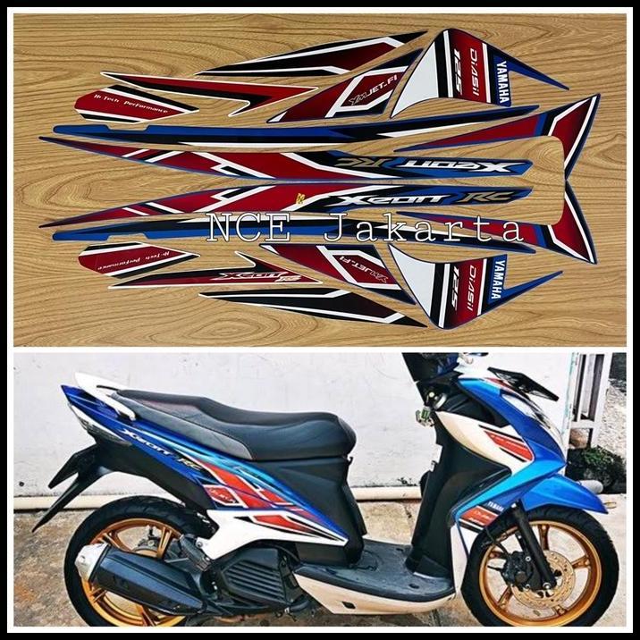TERBARU (ORI) STIKER STRIPING MOTOR XEON RC TAHUN 2013 KUALITAS ORIGINAL 