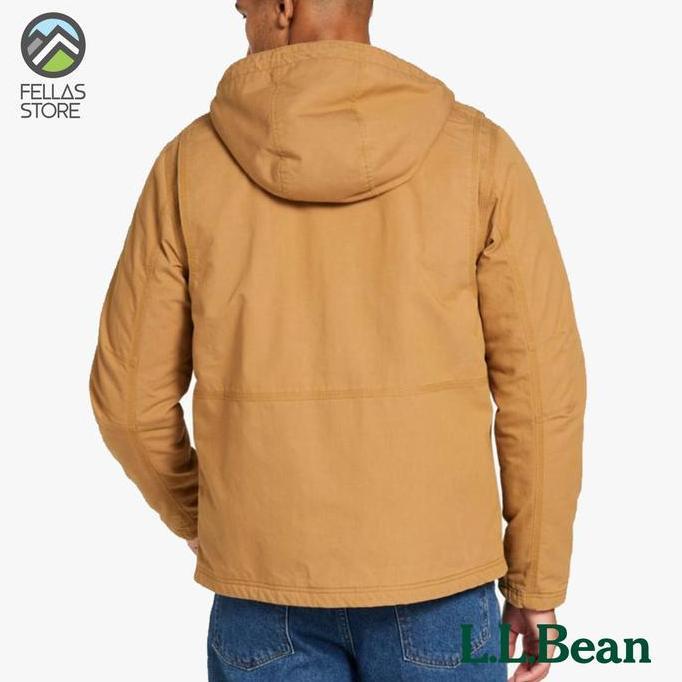 LL Bean - Men's Insulated Utility Hoodie Jacket Marsh Brown