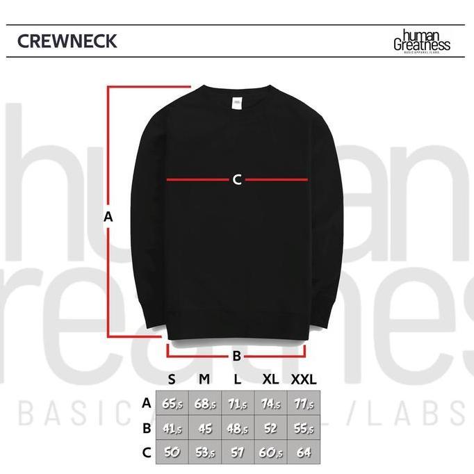 Crewneck Misty Grey M71 Human Greatness