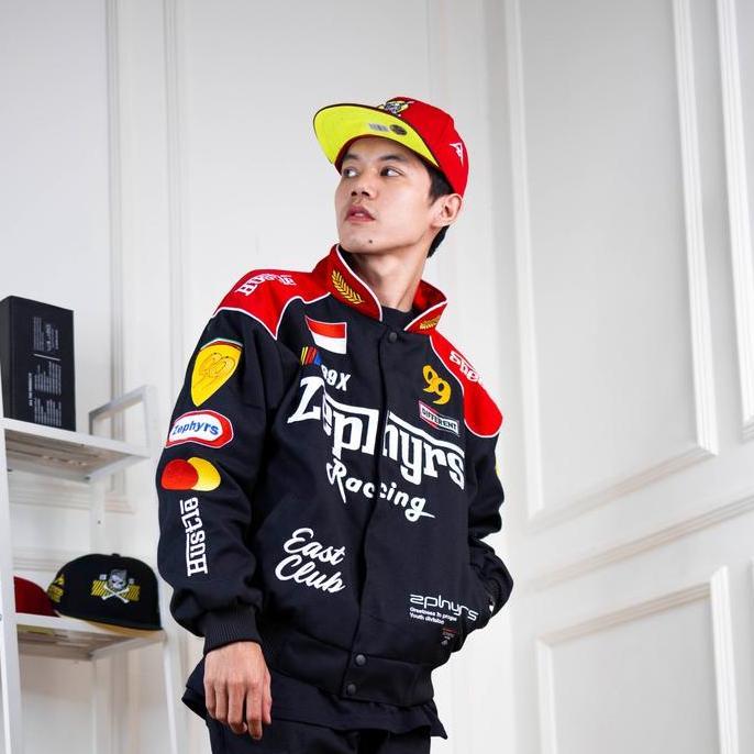 Jaket Varsity Nascar Black ZEPHYRS