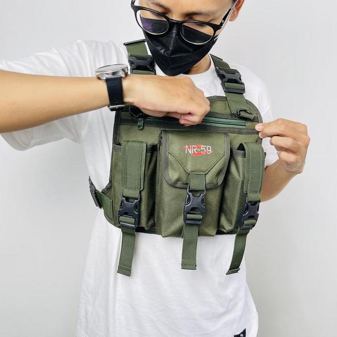 TAS ROMPI DADA PRIA TACTICAL CHEST BAG NR-59 ORINAL