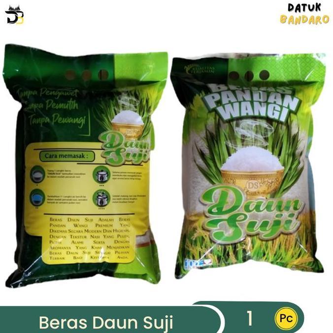 Beras Pandan Wangi 5kg Daun Suji 3kg Beras Bulat Wangi Murni 100% Tanpa Pengharum Buatan -  Rice 10k