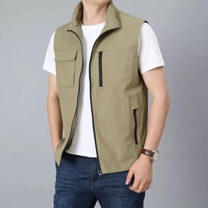 jaket rompi/jaket rompi pria keren/rompi casual