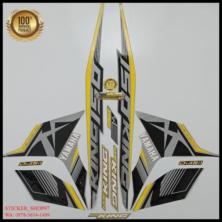 TERLARIS (ORI) STRIPING YAMAHA MX KING 150 2017 2018 GREY KUNING 