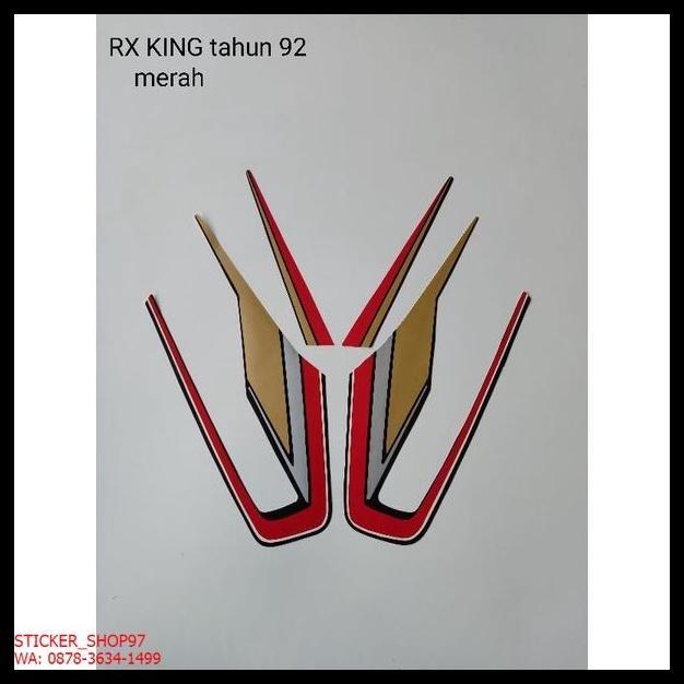 TERLARIS (ORI) STRIPING  YAMAHA RX KING TAHUN 1992 MERAH KUALITAS ORIGINAL 