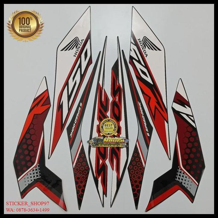TERMURAH (ORI) STRIPING HONDA SONIC 150 R 2019 HITAM KUALITAS ORIGINAL 