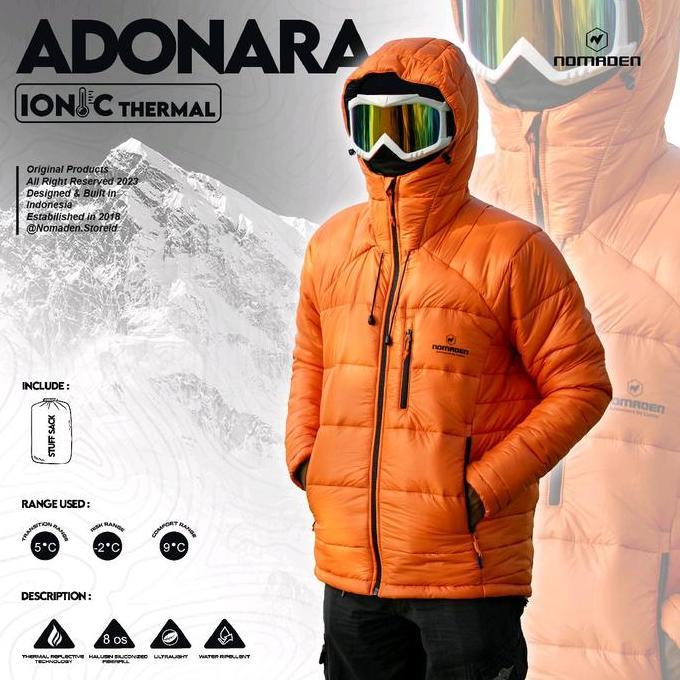 Jaket Puffer - Jaket Gunung Mid Layer Nomaden Adonara Ionic Thermal Series BISA GOSEND