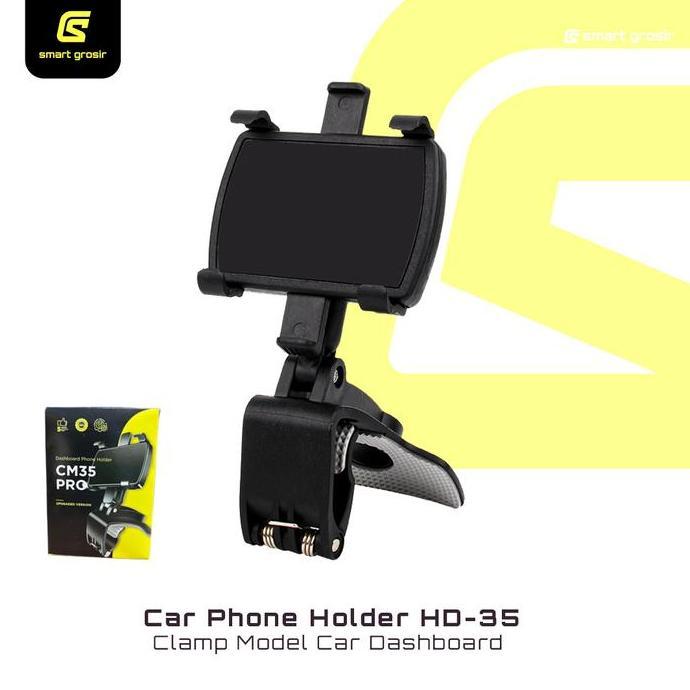 Holder Hp Mobil Jepit Dashboard Spion Original 360 Derajat Car Phone Bracket Holder Multifungsi HD35