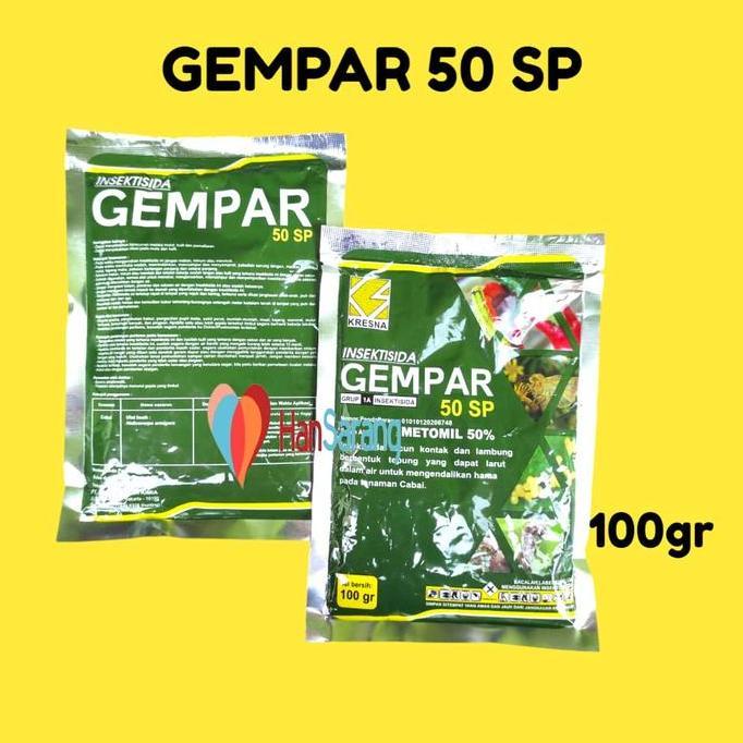 Gempar 50Sp 100 Gram Insektisida Metomil Biru 50% Membasmi Hama Ulat Dan Telurnya