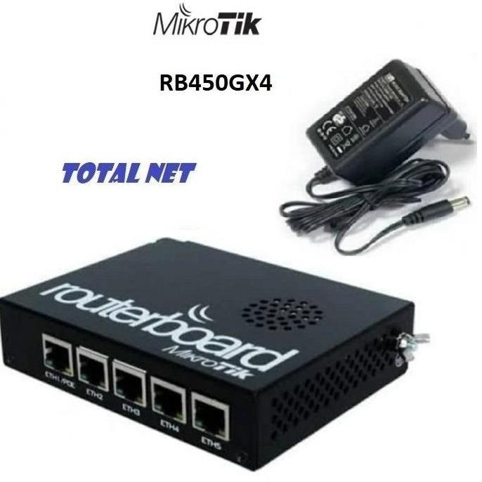 MIKROTIK RB450GX4 RB450G X4 ROUTER INDOOR 5 PORT GIGABIT ORIGINAL DAN TERPERCAYA