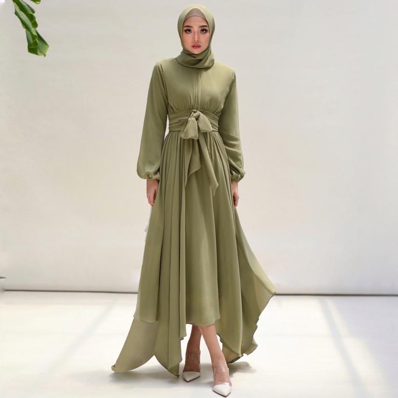 Asmara Dress Corliss Raya Collection 2022 Busui Friendly