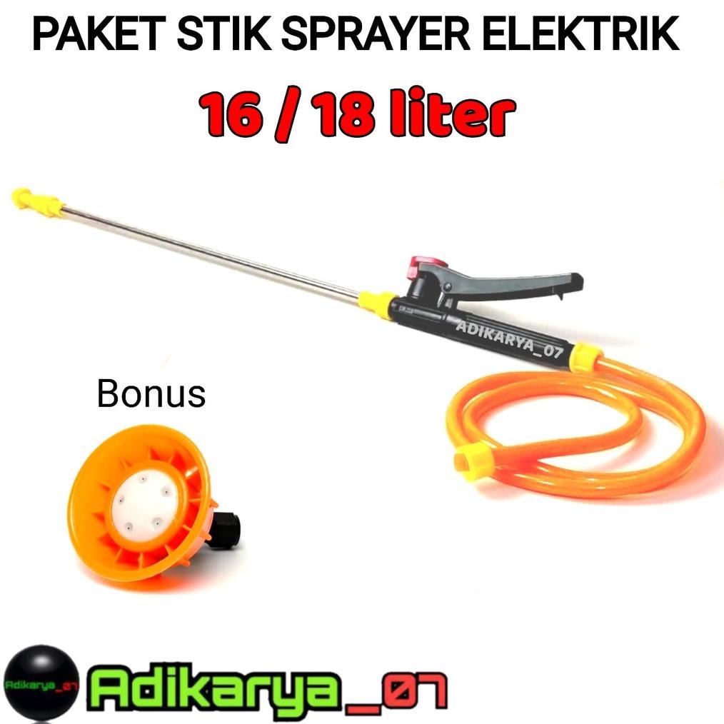 Bisa Cod Paket Komplit Stik + Handle + Selang Sprayer Elektrik Stik Sprayer Stik Semprotan Hama Stik